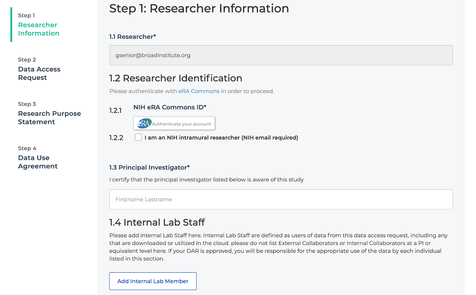 Data Access Request